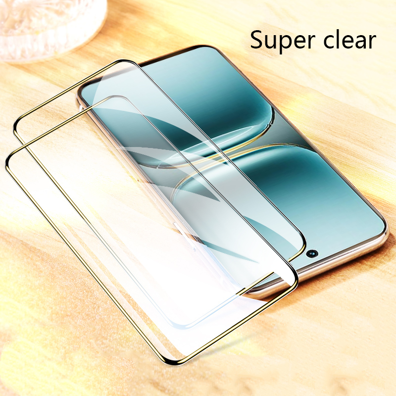 Biruiqu 1PCS For Tecno Pova 6 9H 2.5D Full Cover Tempered Glass Screen Protector Film Black