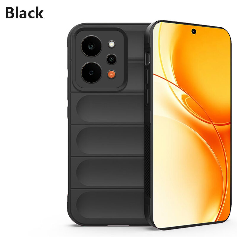 Biruiqu For Realme 16 Illusionary Shield Silicone Soft Shell Anti-fall And Shock-absorbing Protective Phone Case
