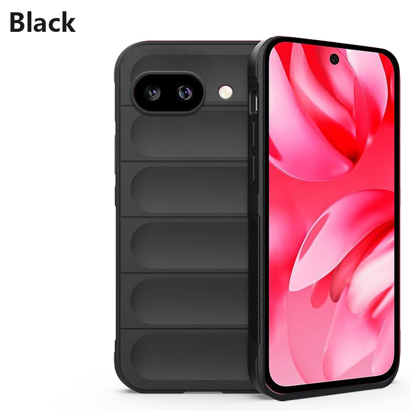 Biruiqu For Google Pixel 6A Illusionary Shield Silicone Soft Shell Anti-fall And Shock-absorbing Protective Phone Case