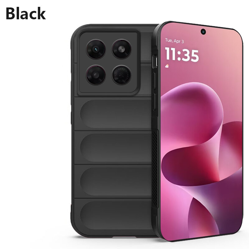 Biruiqu For Motorola Moto G37 Illusionary Shield Silicone Soft Shell Anti-fall And Shock-absorbing Protective Phone Case
