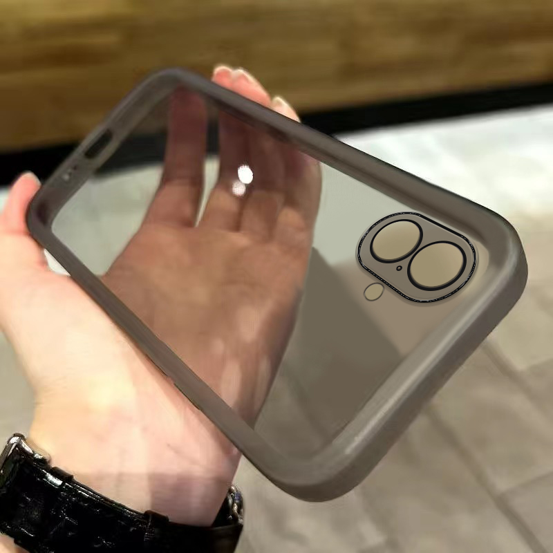 Biruiqu For iPhone 17 New Shockproof Protective Case Transparent Soft Silicone All-Around Protection Phone Case