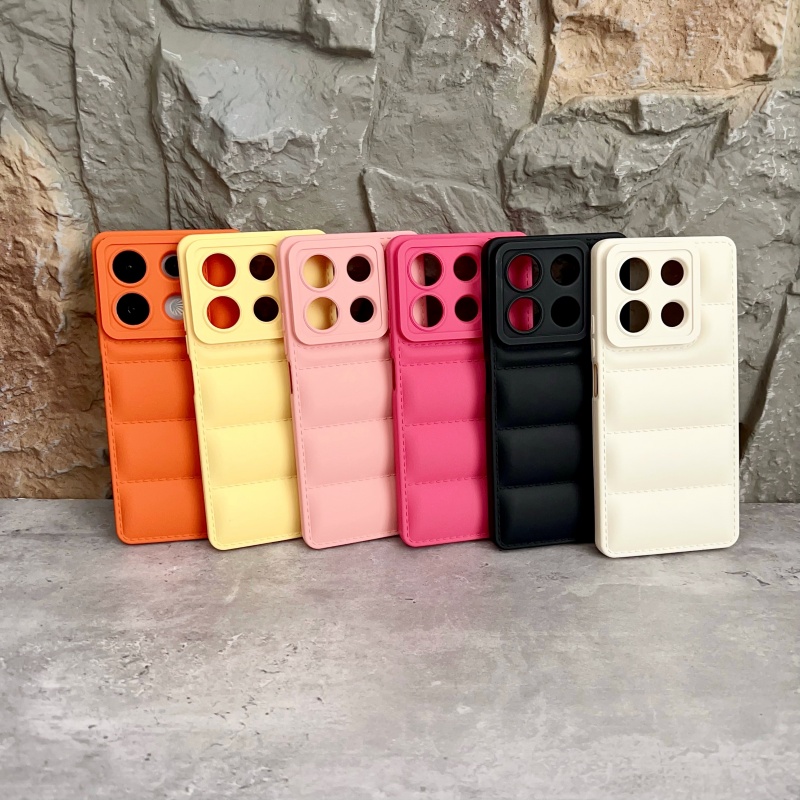 Sroof Case For Redmi A1+ A2+ A3x A3 Pro A4 K40S K40 Pro K60 Pro K70 Pro 12C 13C 13R 14C 14R Note 12 Pro+ Note 13 Pro+ Note 14 Pro Xiaomi Poco C50 C51 C55 C61 C75 New autumn and winter high color three-dimensional down jacket airbag anti fall Phone Case Ba