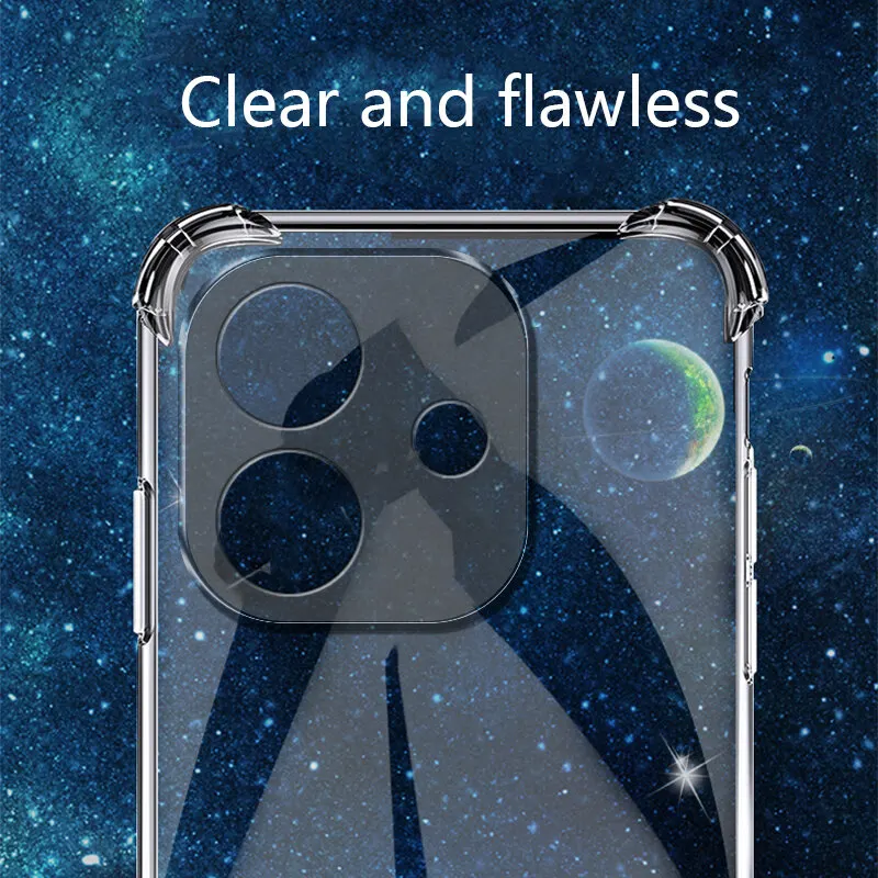Sroof For Shockproof Soft Back Case Cover For Redmi Note 17 Pro