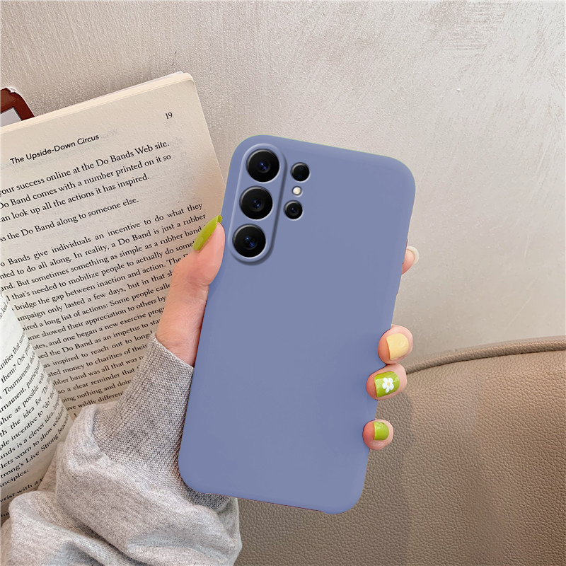 Biruiqu For Samsung Galaxy S26 S26+ S26 Ultra Case Liquid Silicone Soft Gel Rubber Cover