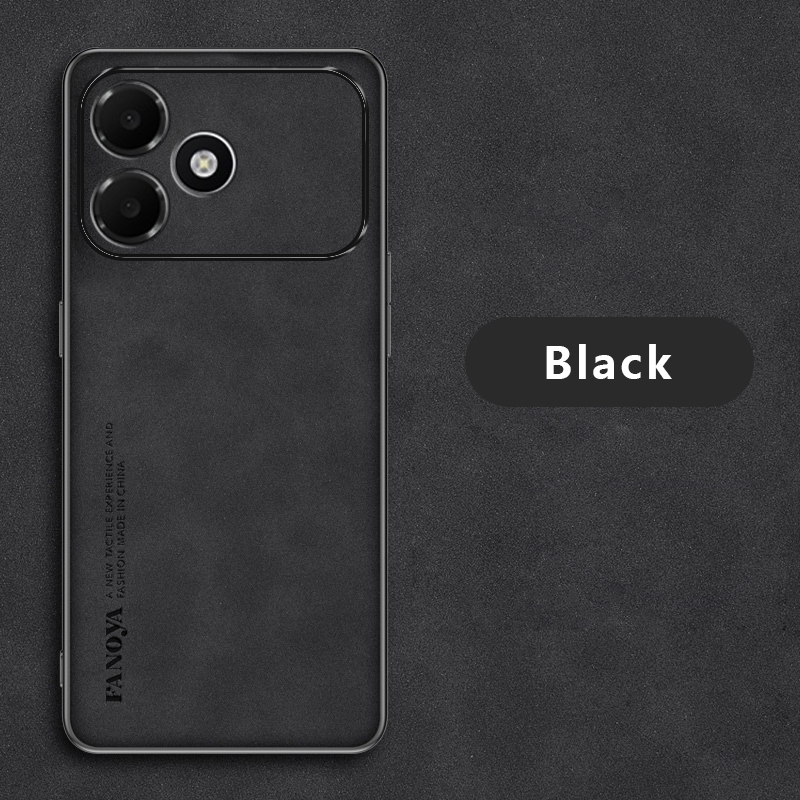 Sroof For OPPO A6C Lambskin Leather Pounch Silicone Shockproof Case Slim Back Cover