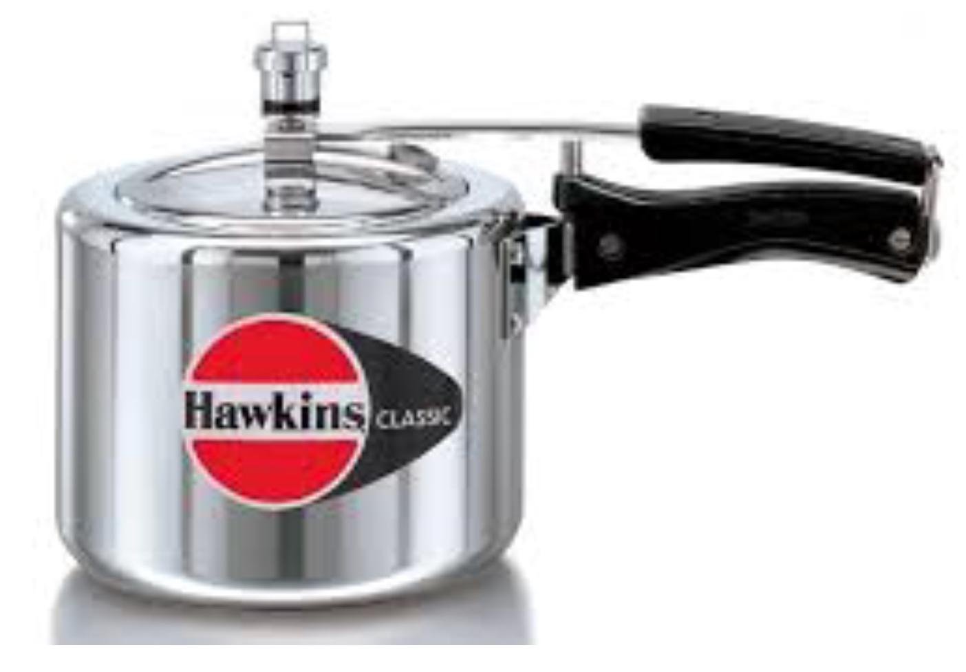 Hawkins Silver Aluminum Classic Pressure Cooker (Cl65)- 6.5 Litre