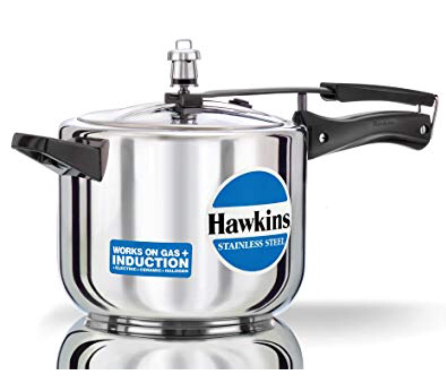 Hawkins Stainless Steel Pressure Cooker (D40)- 10 Litre