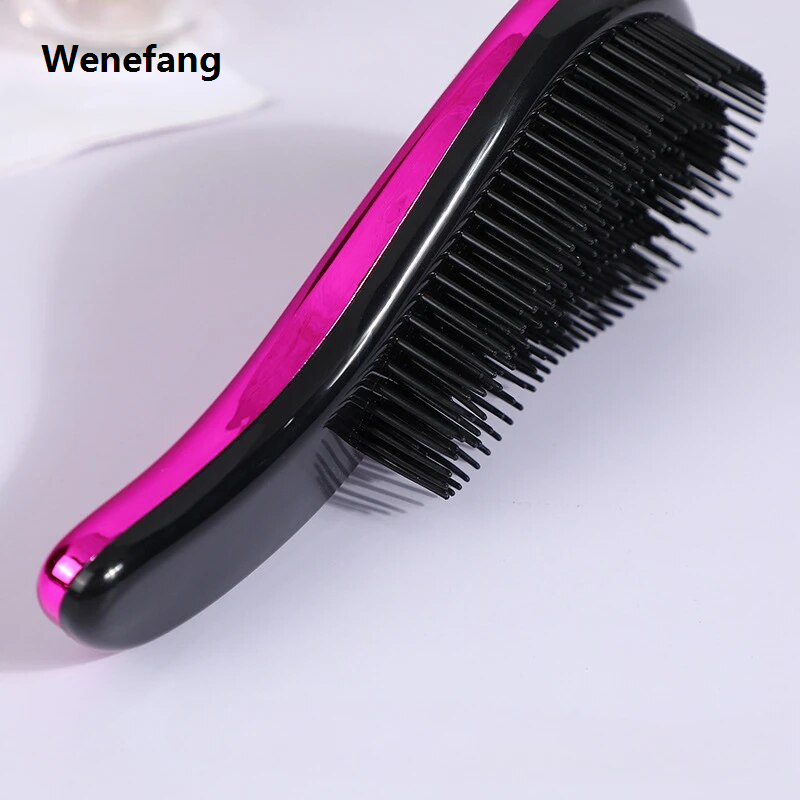 Wenefang Anti-static Massage Hair Brush Baby Kids and Women Detangling Combs Shower Massage Hairbrush Comb Salon Hair Styling Tool