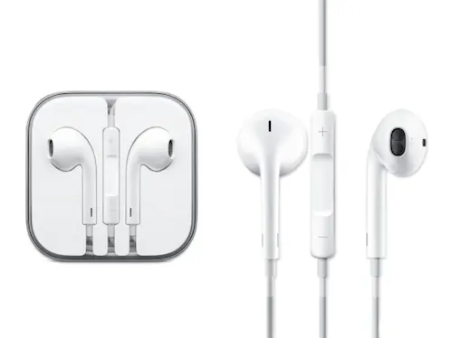 White Earpod With Remote And Mic
