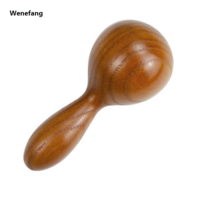 Wenefang Round Ball Wooden Massage Hammer Muscle Relaxation Relieves Fatigue Tool Body Spa Meridian Tapping Massager Oil Massage Stick