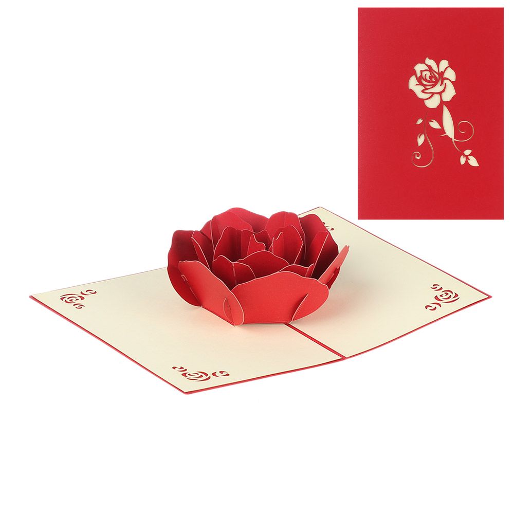 1Pcs Christmas Creative Party Supplies Gift Blessing Card Pop Up Greeting Cards Wedding Invitations Thank You Cards Valentines Day