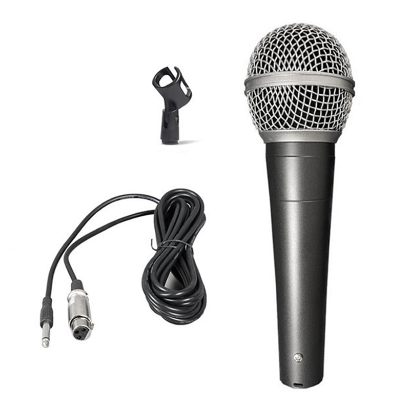 Microfone Professional Wired Microphone Home KTV Stage Show (Without Switch)