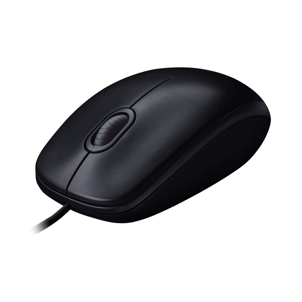 Black Color Wired Optical Mouse USB Windows PC & More
