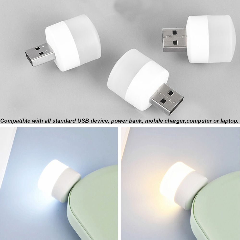 Outdoor LED Lamp Portable Mobile Power Pocket Card Lamp Night Light Mini USB Light Ultra Low Power