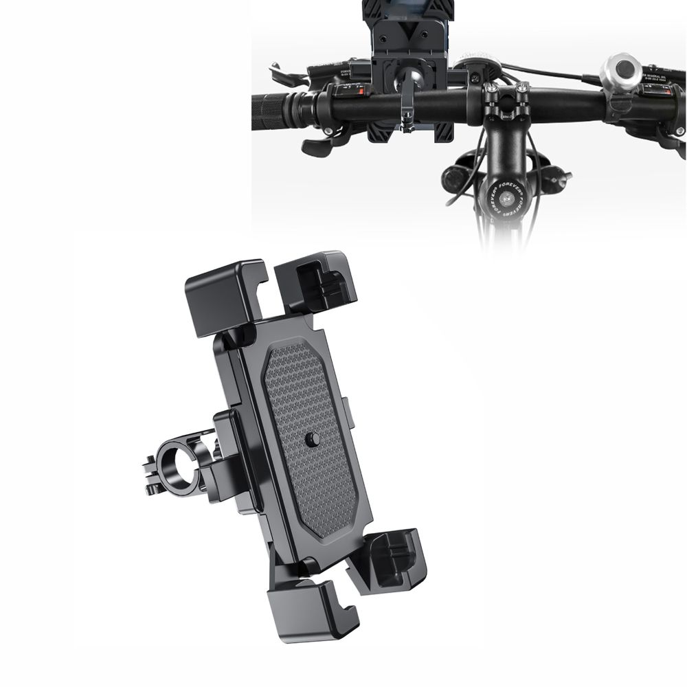 Durable Adjustable Bike Phone Mount Easy To Install Shakeproof Motorcycle Phone Holder Stable Quick Release Bike Phone Stand for 4.5-6.3 Inch Phones for Bicycles, Motorcycles and Scooters