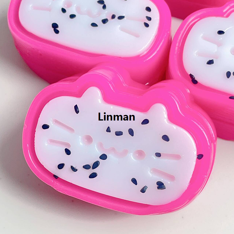 Linman Cute Cat Cheese Bread Squeeze Toys Slow Rebound DecLuxury ompression Stress Relief Toy Soft Squishy Fidget Toy