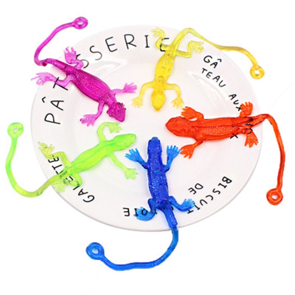 Funny Gift Retractable Children Novelty Gadgets Viscous Lizard Gag