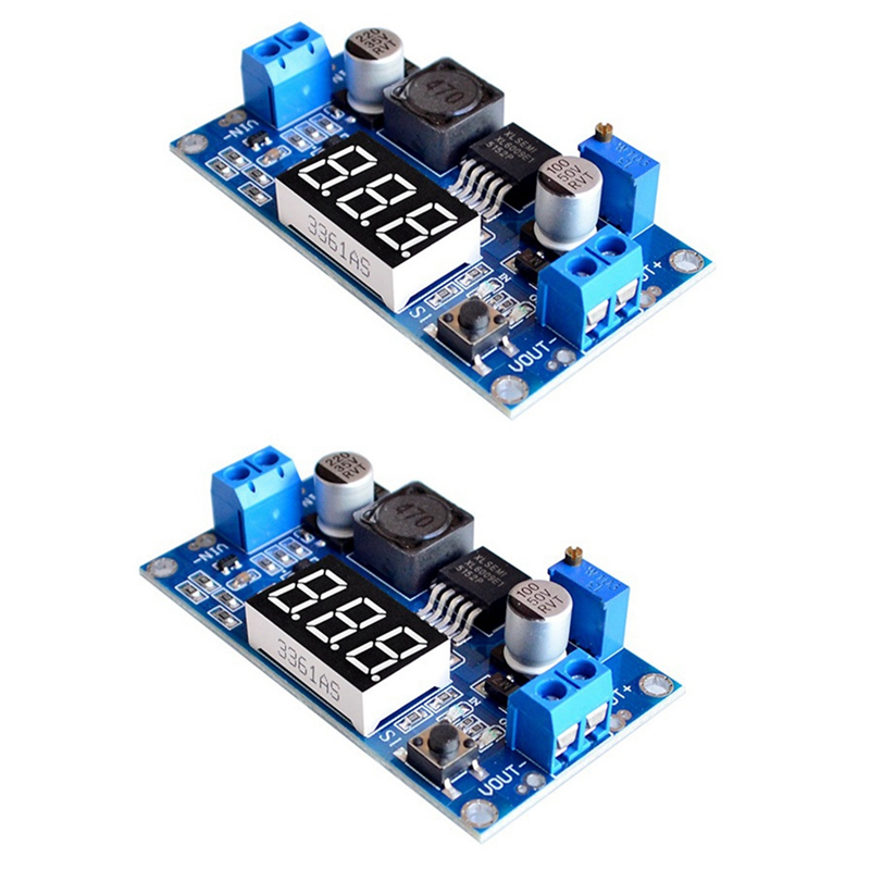 OUMERY 2Pcs XL6009 DC-DC Booster Module Adjustable Step-Up Boost Converter Module DC-DC 4.5V-32V to 5V-35V 4A Step-Up Module