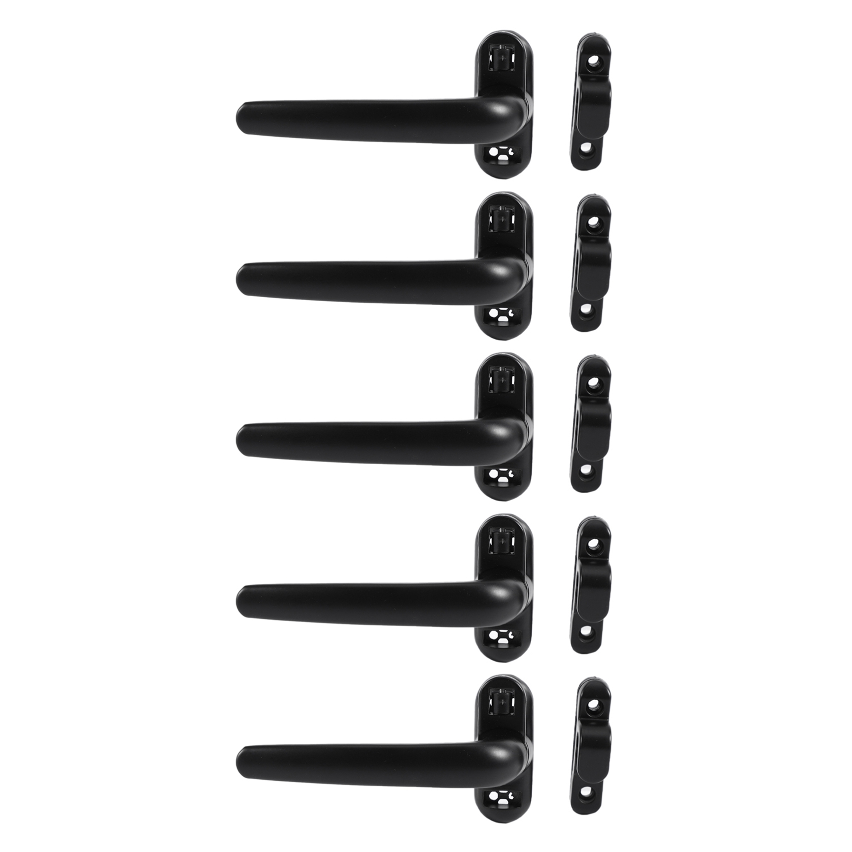 fasdaga 5X Door and Window Handle Lock Casement Window Lock Wheel Handle Black