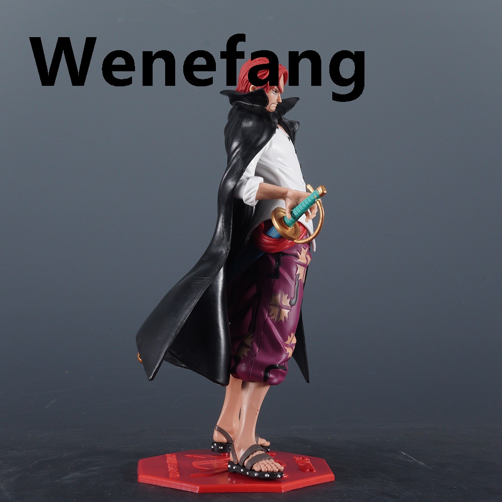 Wenefang 24.5cm Anime Figure One Piece Figure Shanks Figure Profesional Luffy PVC Statue Collectible Model Toys Gifts