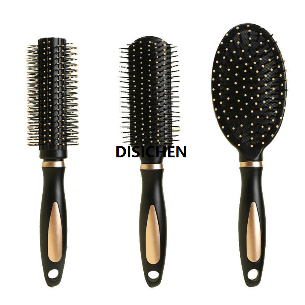 DISICHEN 9-Rows Detangling Hair Brush set 3 pice Scalp Massage Hair Comb Straight Curly Wet Hair Comb Salon Hairdressing Styling Tool Original