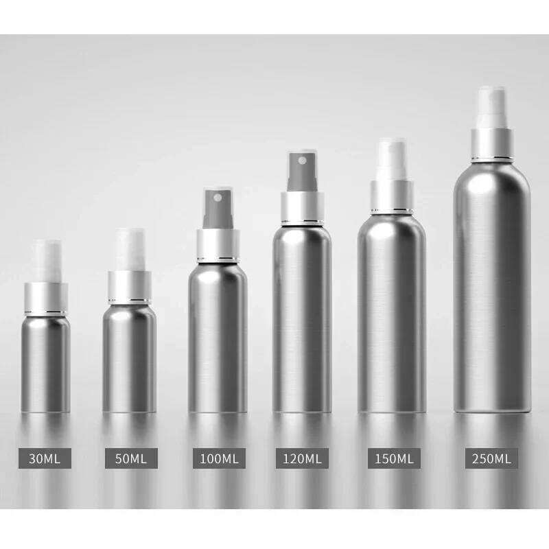Aluminum Spray Bottle Mini 30ml 100ml Perfume Atomizer 50ml 250ml Travel Container for Travel Cosmetic use Perfume storage