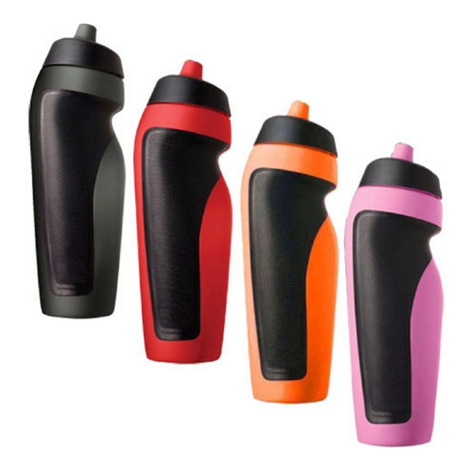 Sports Water Bottle Squeeze Bottle 600 Ml 20 Oz ( Multicolor) | Leak Proof Asymmetrical One Hand Design Water Bottle - 600ml