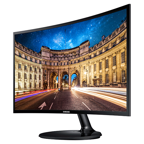 SAMSUNG 24" CF390 Curved LED Monitor Full HD Resolution (1920 x 1080) Ultra-slim Design, Eye Saver Mode HDMI, Audio Ports