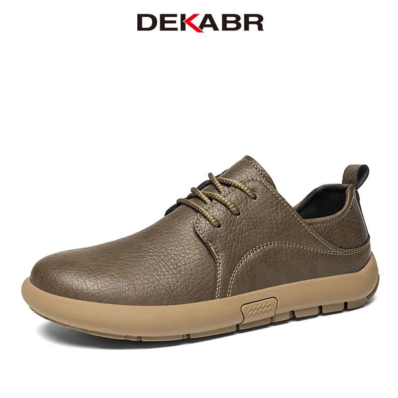 DEKABR Four Season Wide Toe Outdoor Lace Up Wear Resistant Non Slip Comfort Casual Shoes For Men Big Size 39-46
