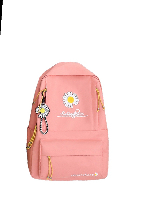 antitheft backpack for women, fashion casual backpack for girls, waterproof shoulder bag, green and red