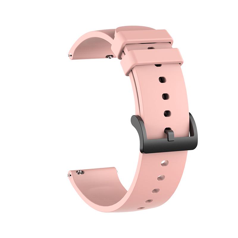 22mm Soft Silicone Strap Band For Haylou lS05 And Amazfit GTS/GTR 2 ( Pink )