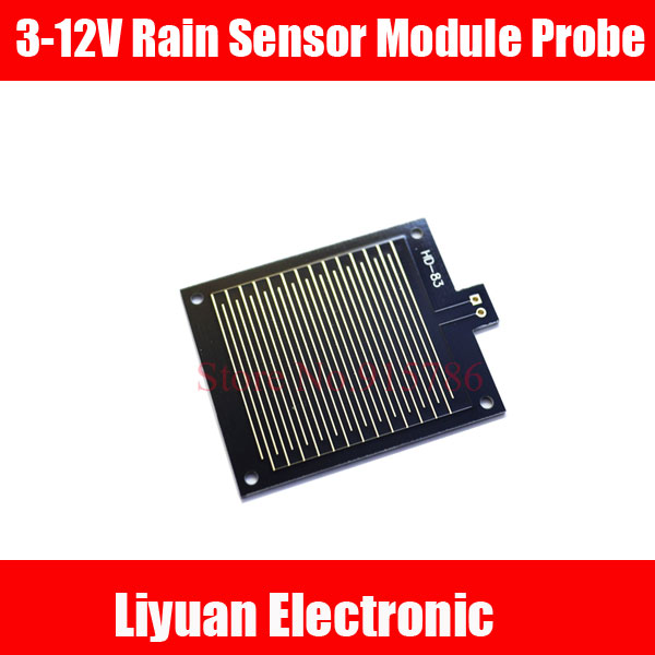1pcs 3-12V Rain Sensor Module Probe / Water Drop Detection / Leakage Alarm /Leaf Moisture Module / Snow Detection Module