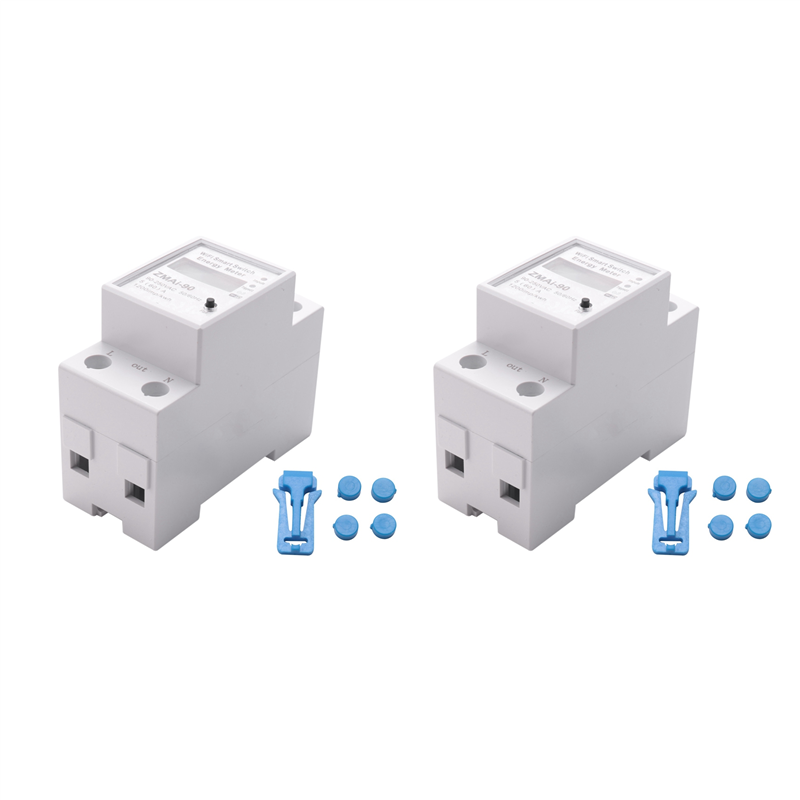 2X Smart Energy Meter Tuya WDS688 Energy Meter Wifi Single Phase Energy Meter Household Electric Meter 5-60A