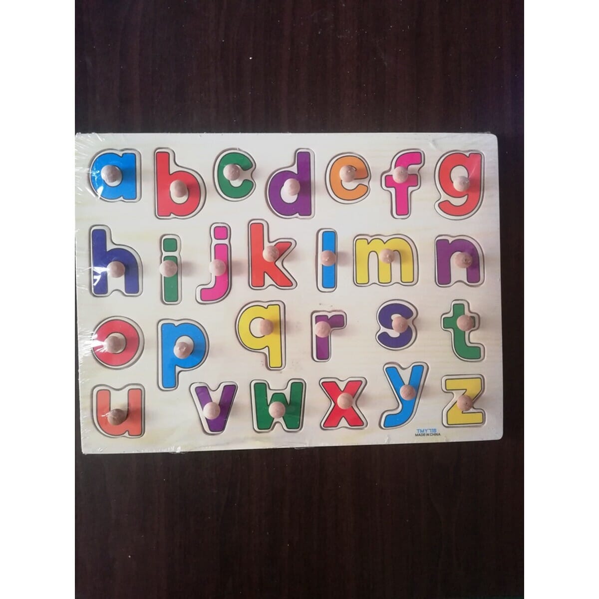 Colorful Wooden Alphabet Blocks And Puzzle For Kids