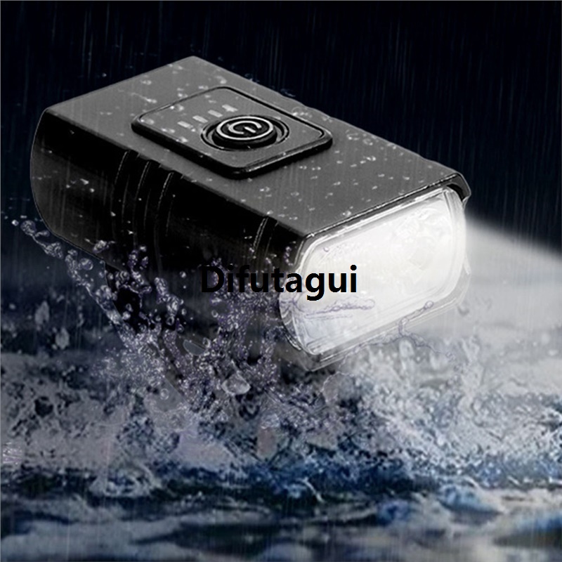 Difutagui 1200Ma Cycle Head Light Lamp T6 Quantity Display Portable Lamp Low and Mountain Bicycle Rechargeable