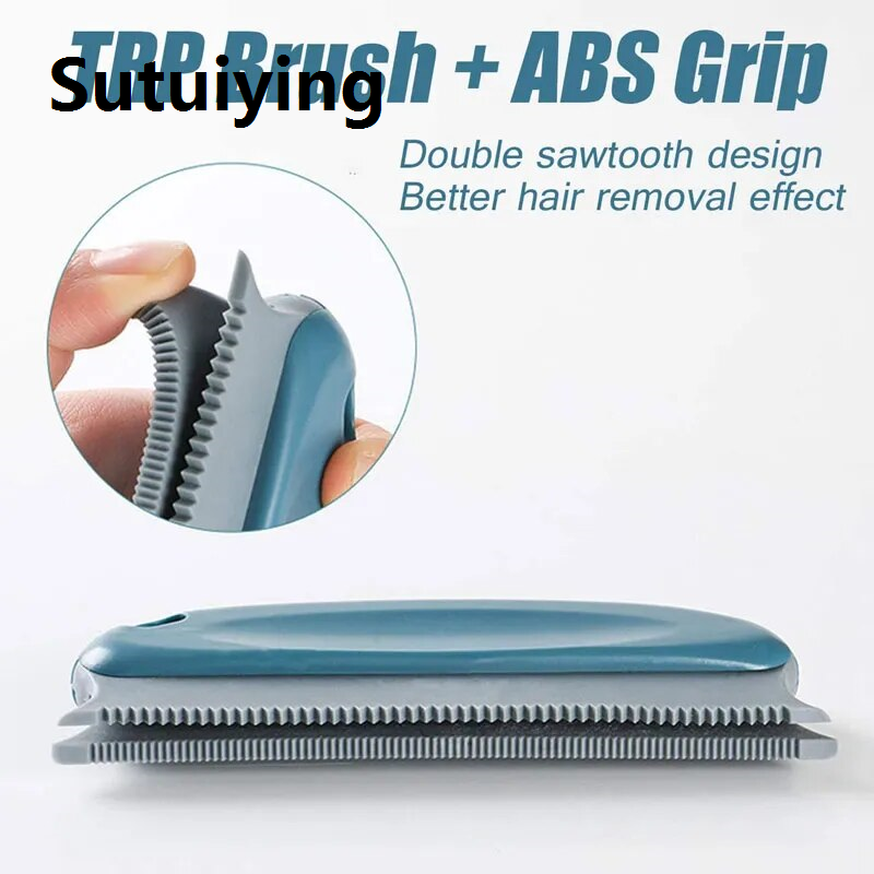 Sutuiying transparent bag 1Pc Hair Remover Brush Cleaning Brush Sofa Fuzz Fabric Dust Removal Pet Cat Dog Portable Multifunctional Household Fur Remover