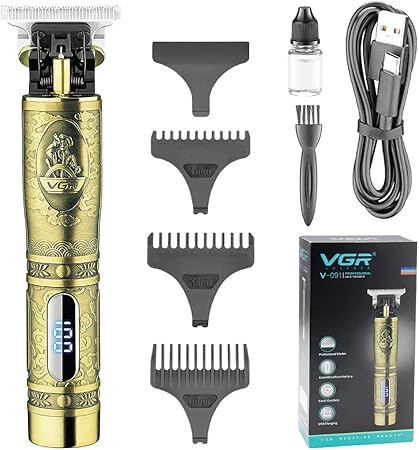 Electro Hub Nepal VGR V-091 Professional Hair Trimmer - Rechargeable Beard & Hair Clipper for Men, Precision Cutting with Sharp Stainless Steel Blade