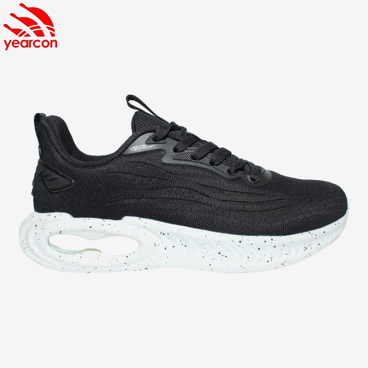 Yearcon Black Sports Running Shoes For Men