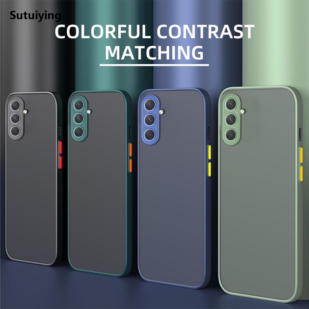 Sutuiying For Samsung Galaxy A16 Case Samsung Galaxy A16 A26 A36 A56 4G 2025 5G Cover Luxury Matte Armor Bumper Case Samsung Galaxy A16