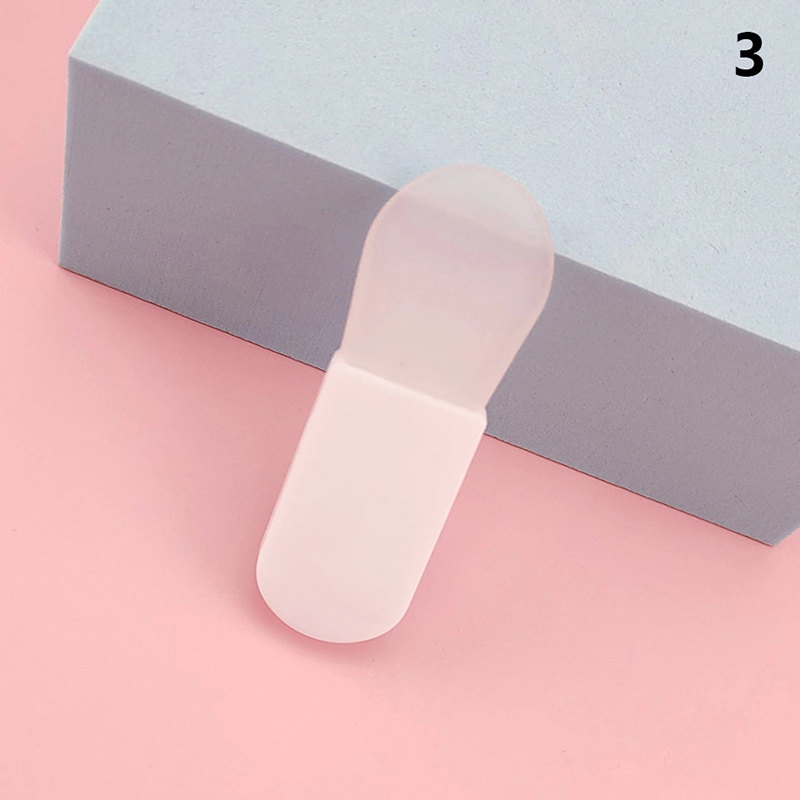 New 1/3PCS Mini Short Handle Mask Brush Silicone Face Mask Brush Foundation Applicator BB Cream Blender Flat Soft Makeup Tool