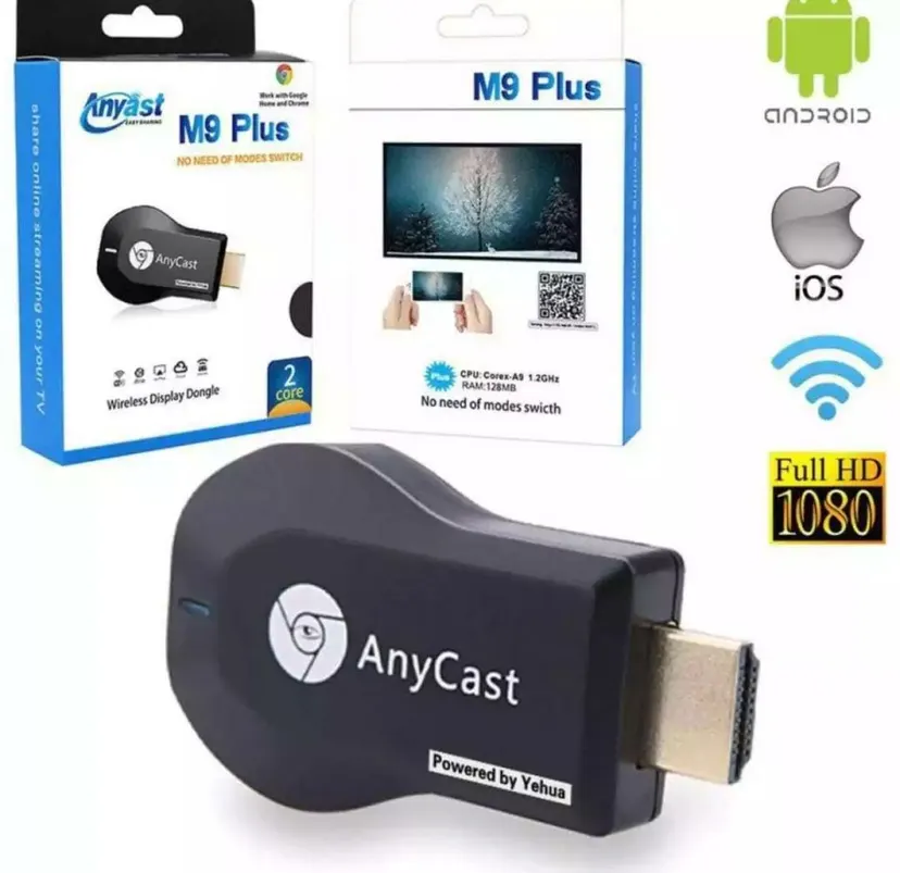 Anycast M9 Plus HD Wifi Display Dongle Receiver 1080P Hdmi TV Dlna Airplay Miracast