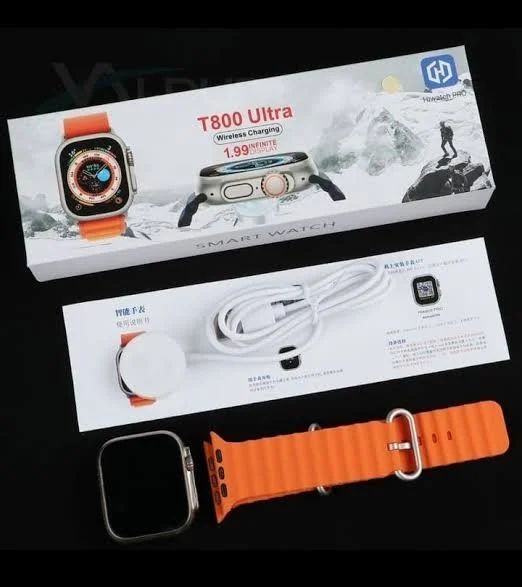 T800 Ultra Smart Watch with Bluetooth Calling & Wireless Charging