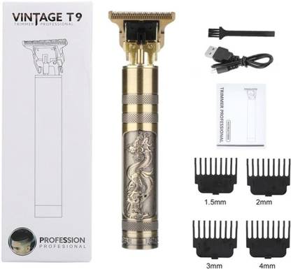Vintage T9 Dragon Phoenix Hair Clipper Electric Hair Trimmer Retro Carved Oil Head Cutting Tool