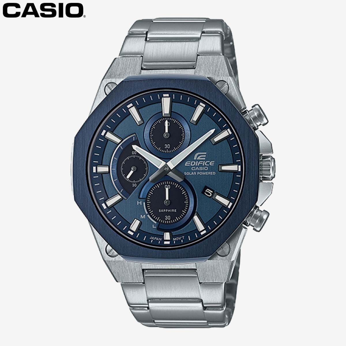 Casio Edifice For Men -EFS-S570DB-2AUDF (EX528) | Casio Solar Powered Analogue Watch For Men | Watch For Men