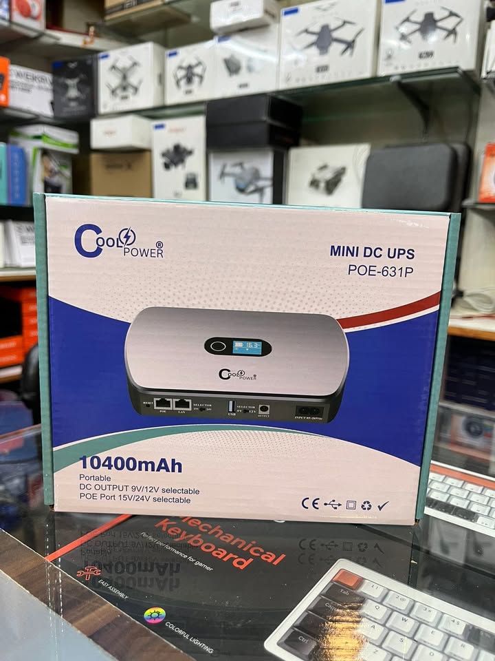 Cool power MINI DC ROUTER UPS 10400 mAh 631P 12-14 hours Back Up