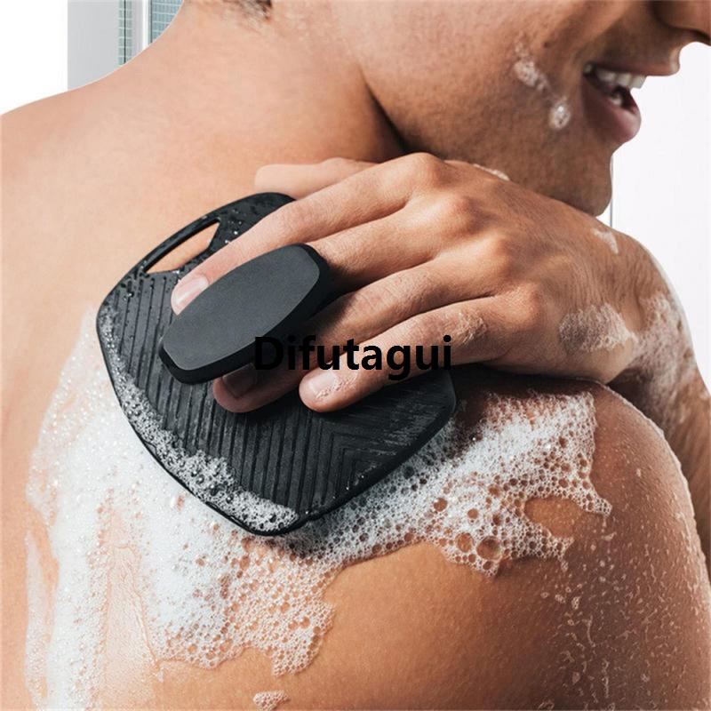 Difutagui Dropshipping Soft Silicone Brush Cleanser Body Cleansing Scrubber Special Shower Gentle Exfoliating Massage Bath Brush for Men
