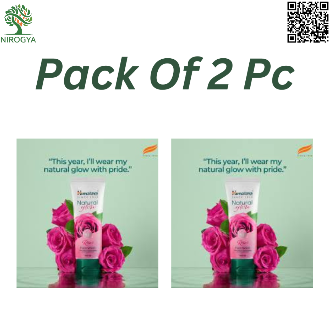 Himalaya Natural Glow Rose Face Wash 100ML Pack Of 2 Pc