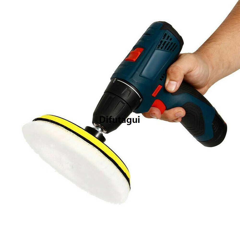 Difutagui 5pcs Universal Car Polish Pad Wool Buffing Polishing Pads Machine Special Waxing Polisher Car Body Polishing Discs Car Polisher Drill