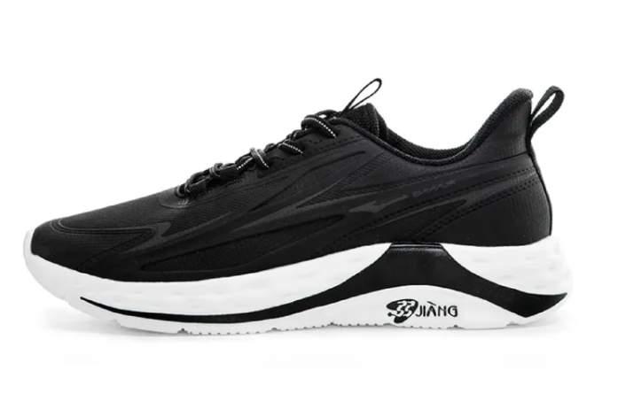 Erke jiang black white running shoes for men 11122303469-002