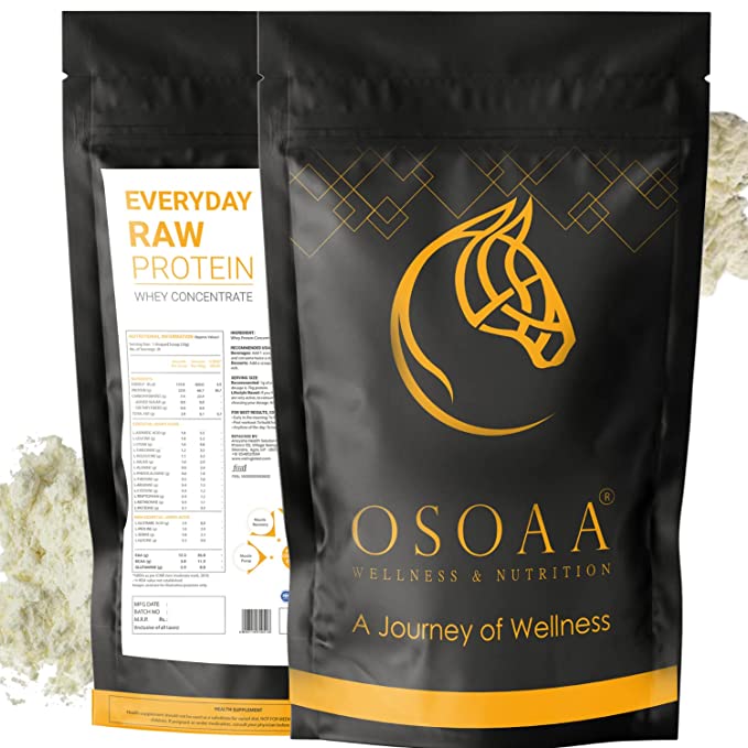 OSOAA 100% Everyday Raw Protein Whey Concentrate Powder 1kg